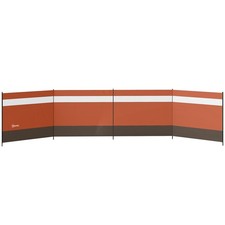 Outsunny Camping Windbreaks with Clear Windows, 725 x 140cm, Orange
