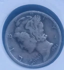 1944-D Mercury Dime 10 Cents 90% Silver. Good Coin To Fine.