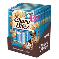 Inaba Hunde-Churu Bites Chicken Wraps 8X96G Hundeleckerli HüHnchen Mit KäSe