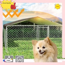 3 x 3 x 1.7 m NEW Chain Link Dog Kennel Enclosure Waterproof Cover Outdoor, NEW