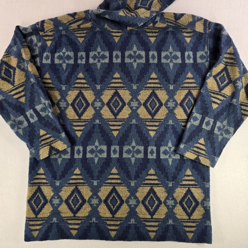 Vintage Herren Hoodie Southwestern Aztekenmuster Acryl Größe Medium Pro Spirt - Bild 2 von 20