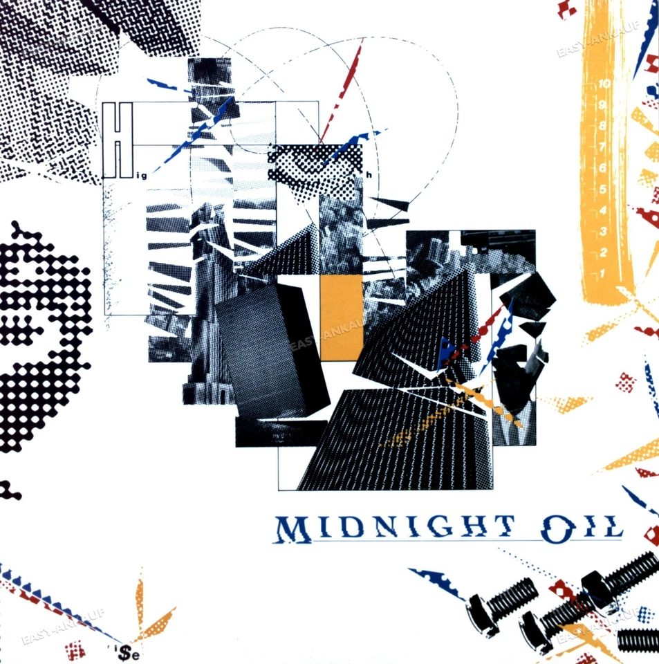 Midnight Oil - 10, 9, 8, 7, 6, 5, 4, 3, 2, 1 LP (VG+/VG+) '' - Photo 1/1