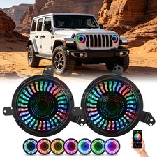 7 Led Headlights Hilo Beam Wrgb Halo Bracket For Jeep Wrangler Jl Gladiator 7 Led Headlights Hilo Beam Wrgb Halo Bracket For Jeep Wrangler Jl Gladiator