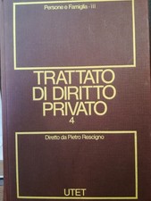 Trattato di diritto privato. 4. Persone e famiglia. Tomo III.