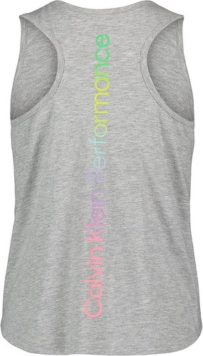 Calvin Klein GREY HEATHER Girls' Performance Gradient Tank Top, US S/PCH(7) - Picture 2 of 2