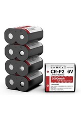 5-Pack CR-P2 Batteries, 6V 2000mAh Lithium Photo Battery 223A, 2CR-P2, EL223AP
