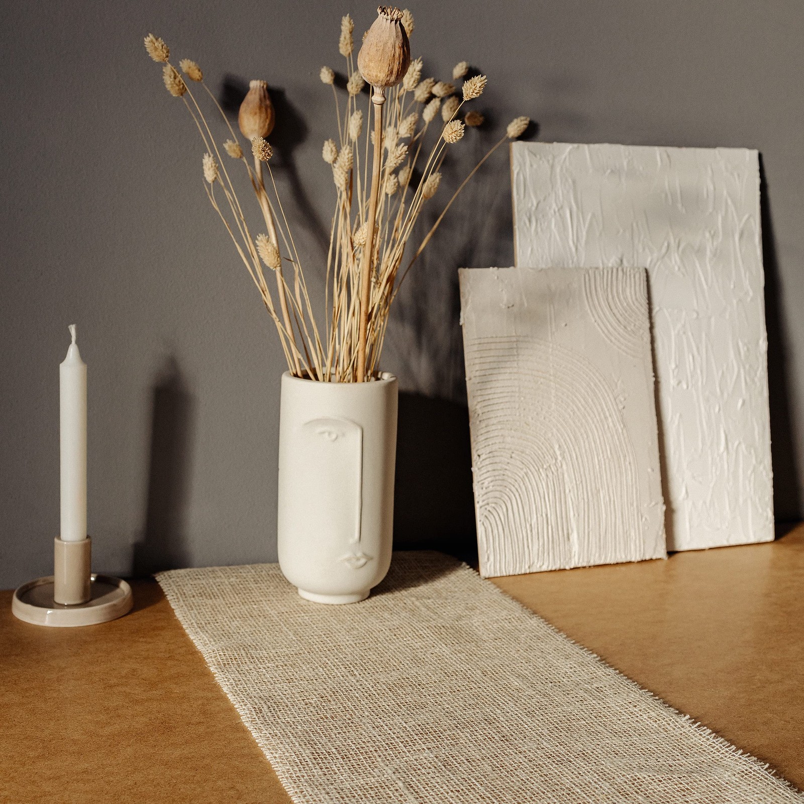 Chemin de Table Jute Blanche 30cm Rouleau Découpable sans Effilocher