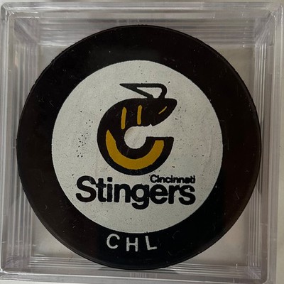 CINCINNATI STINGERS CHL OFFICIAL GAME HOCKEY PUCK - MADE IN CANADA