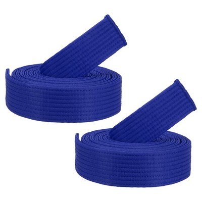 Taekwondo Farbige Gürtel für Ranglisten, 2er Pack 1,6''x7,9FT Gürtel, Blau