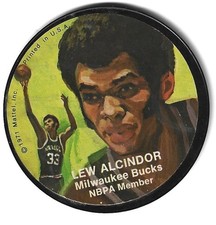 1971 MATTEL INSTANT REPLAY SPORTS RECORD LEW ALCINDOR BUCKS NICE L@@K