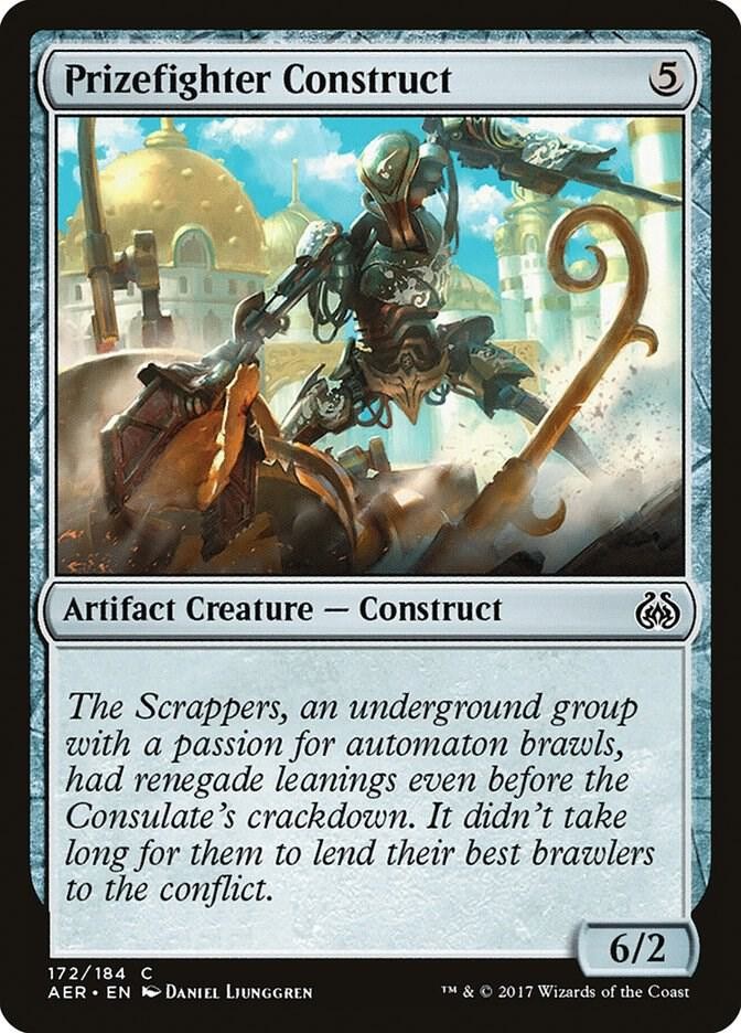 Prizefighter Construct 172 Aether Revolt Magic The Gathering MTG Card 2017 NM