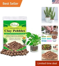 2 LB Organic Expanded Clay Pebbles: Perfect Hydroponic Growing Media for Plants