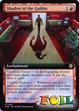 Shadow of the Goblin Extended Art 0262 MTG Marvel's Spider-Man Rare NP Foil