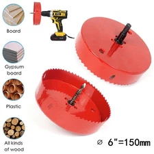 6" Hole Saw Blade Corn 150mm Hole Drilling Cutter Cornhole Boards Woodwork Tools