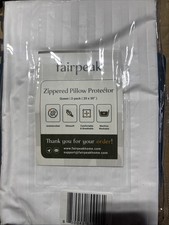 Pillow Covers Bed Pillow Protectors with Zipper, Pillow Cases, Queen Size 2pack