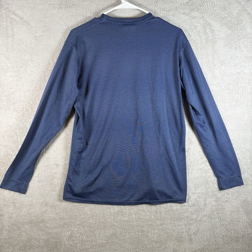 Patagonia Blue Capilene Base Layer Mens Medium Shirt Long Sleeve Midweight - Picture 2 of 7