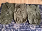 Lot 3 WW2  USA Army Military Green Canvas Duffel Bags w/ Straps Original