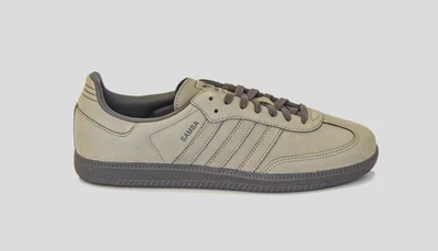 adidas Samba OG Chaussures Baskets Basses Nubuck Olive 2025 IH4387 - Photo 1/4