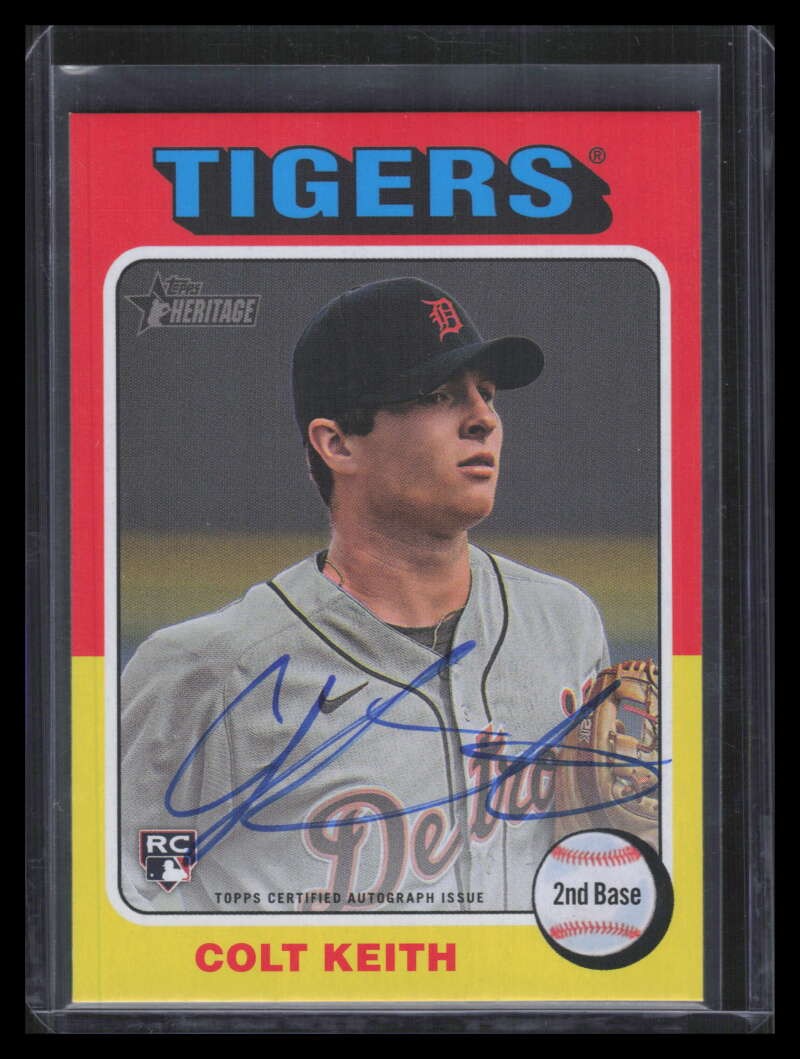 2024 Topps Heritage Real One Autographs ROADR Colt Keith Rookie Auto High Number