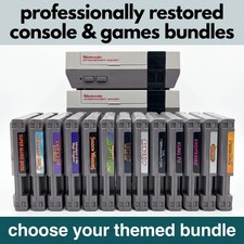 Nintendo NES Console With Games Bundle Complete Set Up Restored Serviced