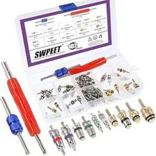 36Pcs Air Conditioner R12 R134a Valve Cores Kit, Including Assortment R12 R134a