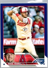 2023 Topps #27 Mike Trout Royal Blue