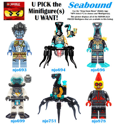 Genuine LEGO U PICK Ninjago SEABOUND Minifigures **NEW**