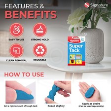 2 Pack Reusable Adhesive Putty [2 x 100g] | Blue Tack for Walls No Mark