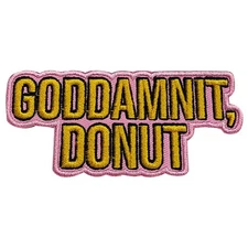 Patch - C&D Visionary - Dungeon Crawler Carl Goddamnit, Donut 3.9"x1.7" Iron-On