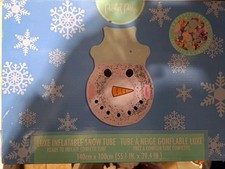 Packed Party Snowman Snow Tube.. 140x100cm. Includes Confetti When Inflated