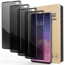 2/4 Pack For Samsung Galaxy S10 Plus Privacy Screen Protector Tempered Glass