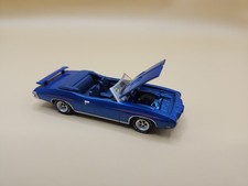 Greenlight 1:64 Mecum Auction Block 1970 Pontiac GTO Judge Convertible (Blue)