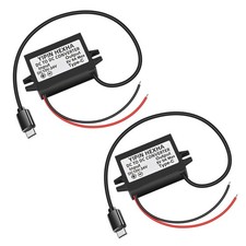 2-PCS DC 12V/24V to 5V USB C 5A 25W Step Down Converter Type-C Interface Buck Mo