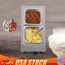 3L Commercial Electric Chocolate Tempering Machine Melter Maker W/ 2 Melting Pot