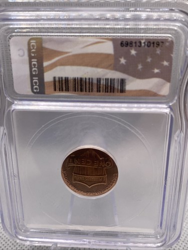 2025-D Lincoln Shield Cent ICG MS67 RD - Last Year of Issue - Picture 3 of 3