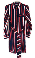 TOMMY HILFIGER Shirt Dress w/Tie Belt - Women’s Size Small/P - Red/White/Blue