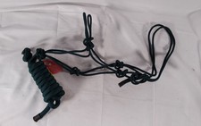 Showman Assorted Cowboy Knot Halter with 8 Ft Lead 4581 - Dark Green
