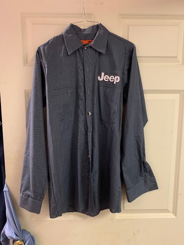 Vintage 90s Red Kap Jeep mechanic shirt 