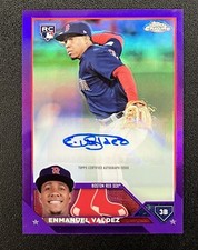 QTY AVL #/250! Enmanuel Valdez Auto Topps Chrome RC Purple Refractor Autograph