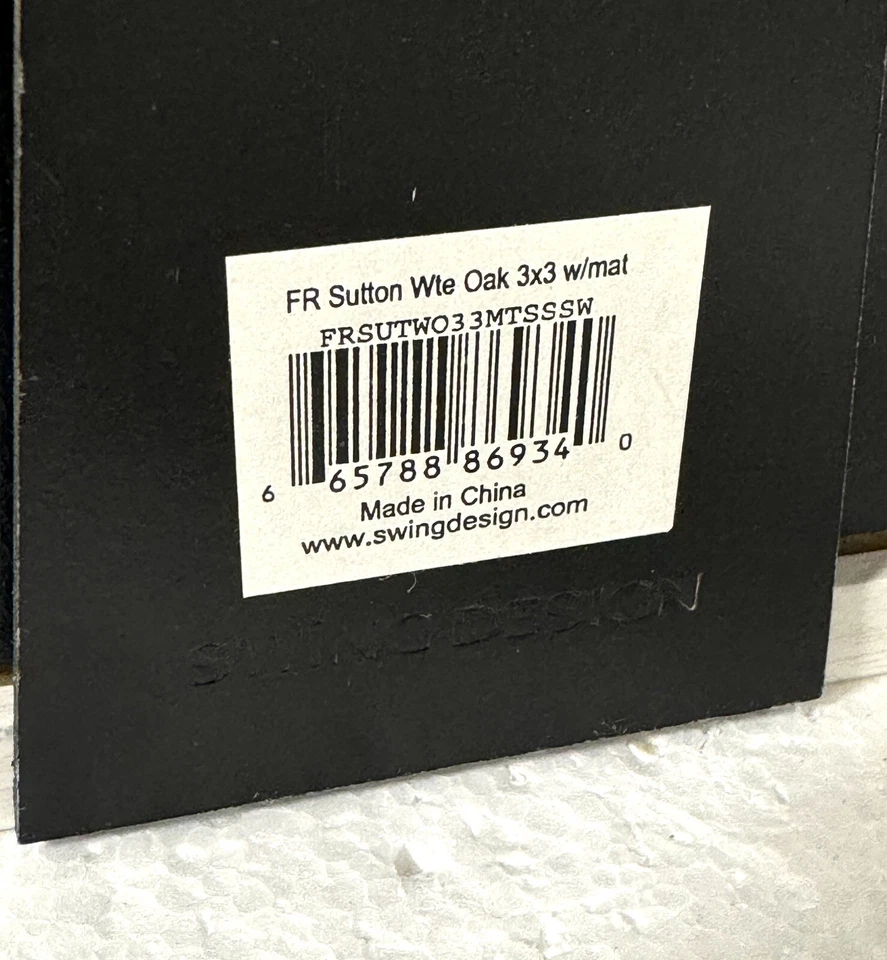 Marco de madera blanco diseño columpio Sutton foto 3x3 o 7x7 nuevo Foto 4 de 4