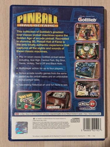 Pinball Hall of Fame: The Gottlieb Collection - PS2 - Complete - Picture 2 of 3