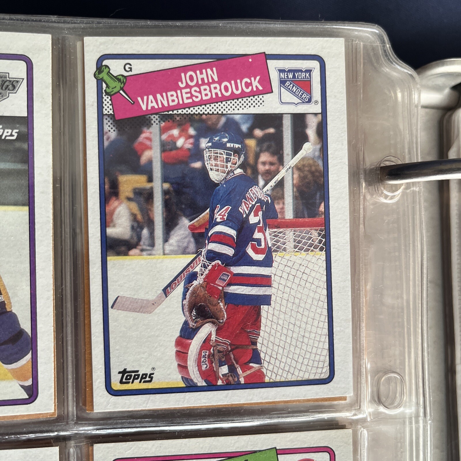 1988 Topps John Vanbiesbrouck #102  New York Rangers