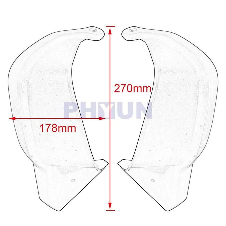 Guardamanos negros protectores de manos para Honda NC700X NC750X NC750S 2016 2017 2018 2019 Foto 3 de 4