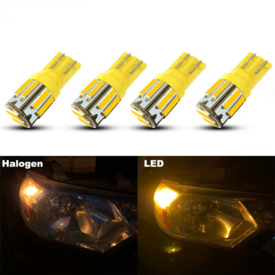 DYNITX Light 912 10-LED Side Marker|Turn Signal Light Bulb|Parking Amber Yellow