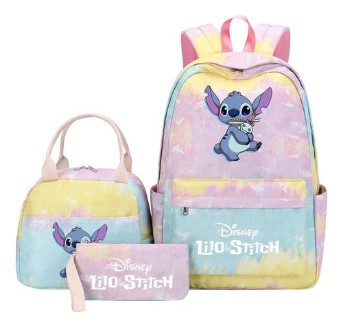 Lilo and Stitch Teenage Student Girls School Bag Three Piece Backpack Set - Picture 46 of 53