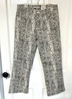Womens Lucky Brand NEW! reptile print Ava Crop Mini Boot jeans size 28 — photo 5