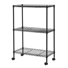 Chrome 3-Tier Shelving All-Purpose Utility Cart