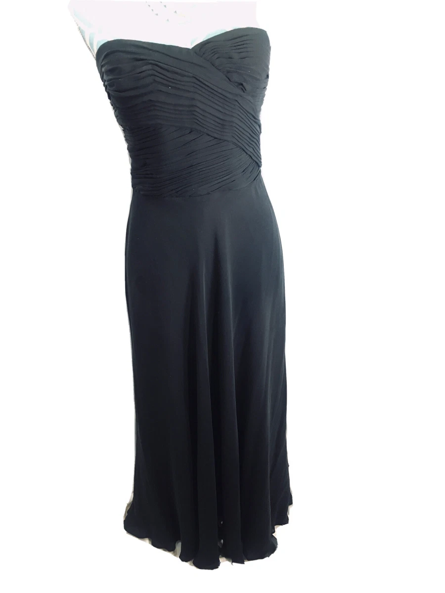 Ralph lauren long black evening best sale dress