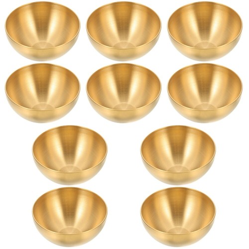 5 Pieces Stainless Steel Fruit Bowl Multi-function Serving Metal Bowls