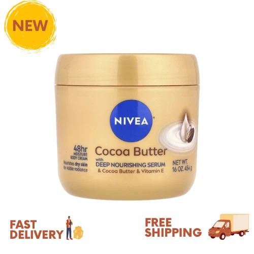 NIVEA Cocoa Butter Body Cream with Deep Nourishing Serum, 16 oz - Picture 1 of 2